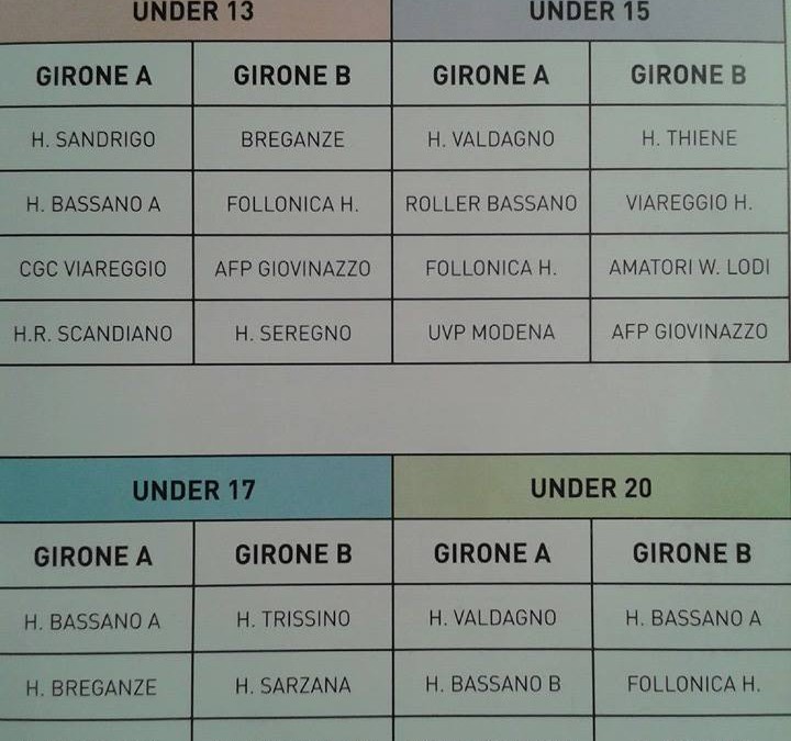 BASSANO CAPITALE DELL’HOCKEY GIOVANILE