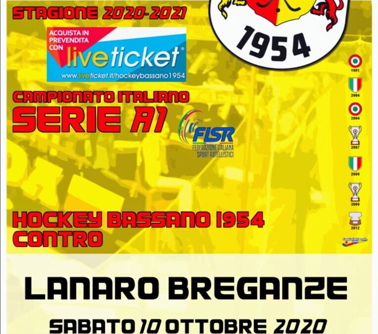 UBROKER HOCKEY BASSANO 1954- LANARO HOCKEY BREGANZE